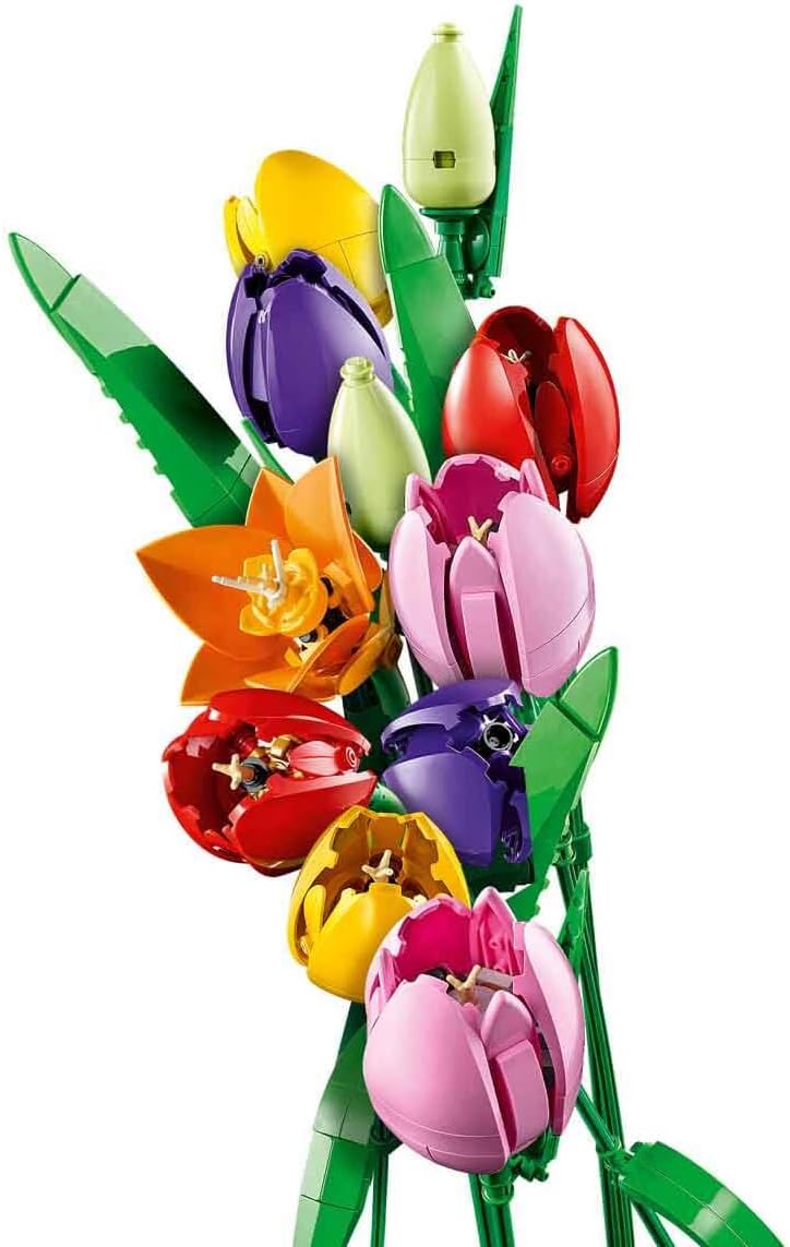 LEGO Botanicals Tulpenstrauss Set Kunstblumen Deko Blumengesteck