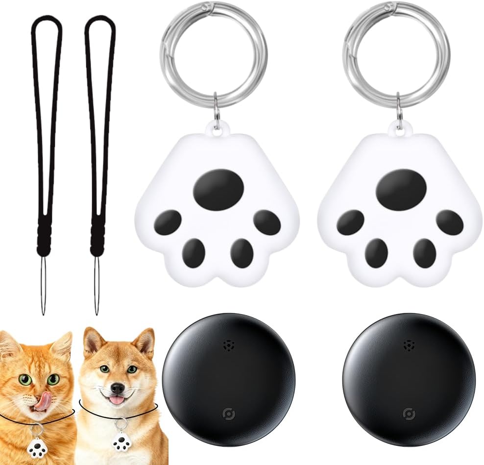 2er Set GPS Tracker fuer Katze und Hund wasserdicht ohne Abo mit weltweiter Ortung