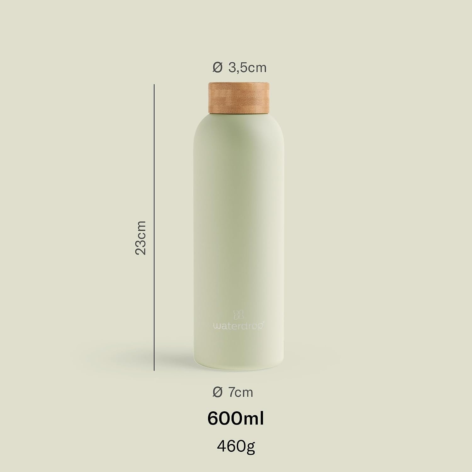 Waterdrop Edelstahl Trinkflasche BPA-frei auslaufsicher Thermoskanne