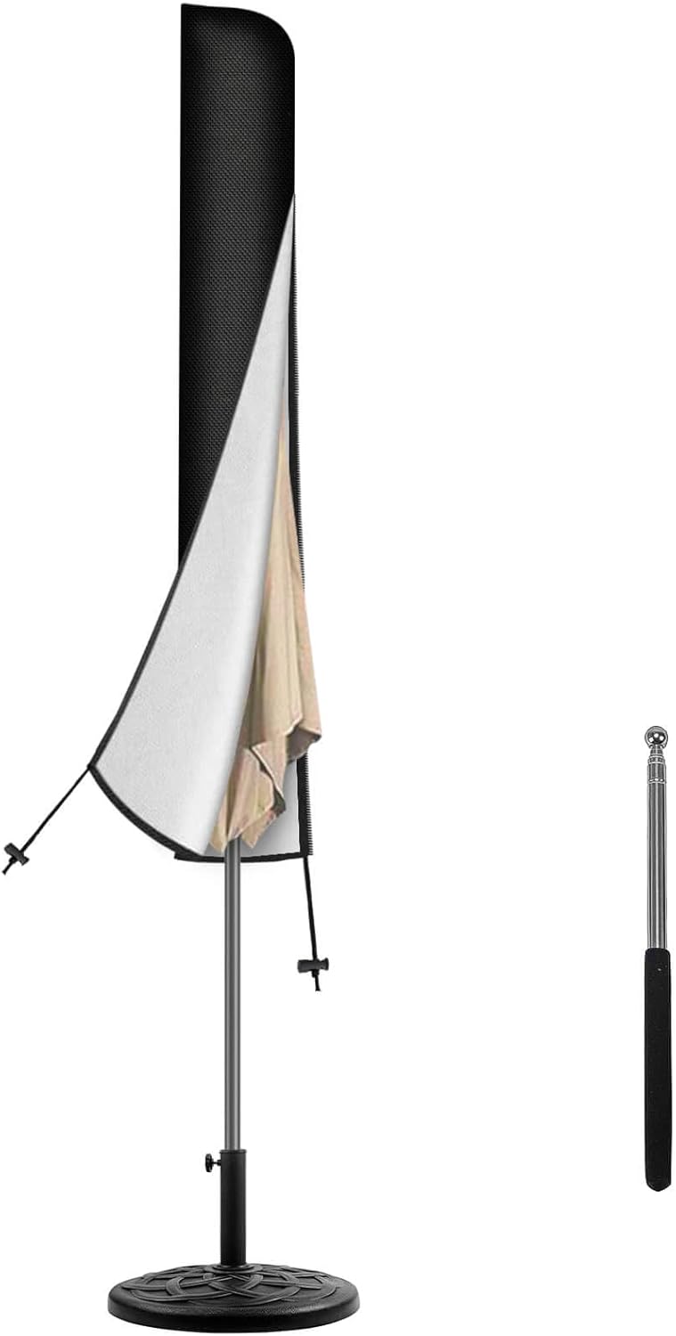 Reinalin Schutzhuelle fuer Sonnenschirm mit Stab 175×30,5/36,5 cm 27cm-50cm