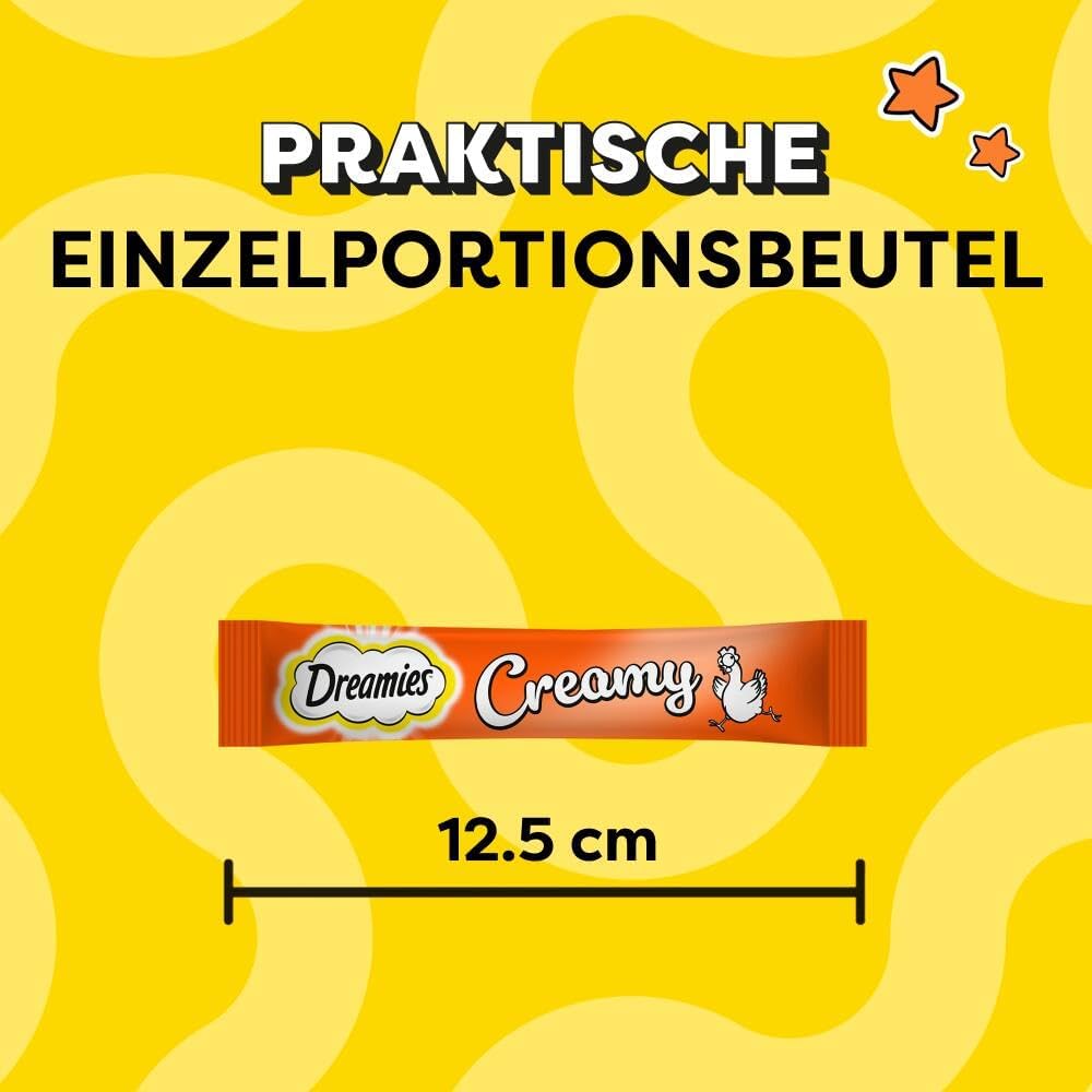 Dreamies Creamy Katzenleckerlis mit Katzenminze und Kaese - verschiedene
