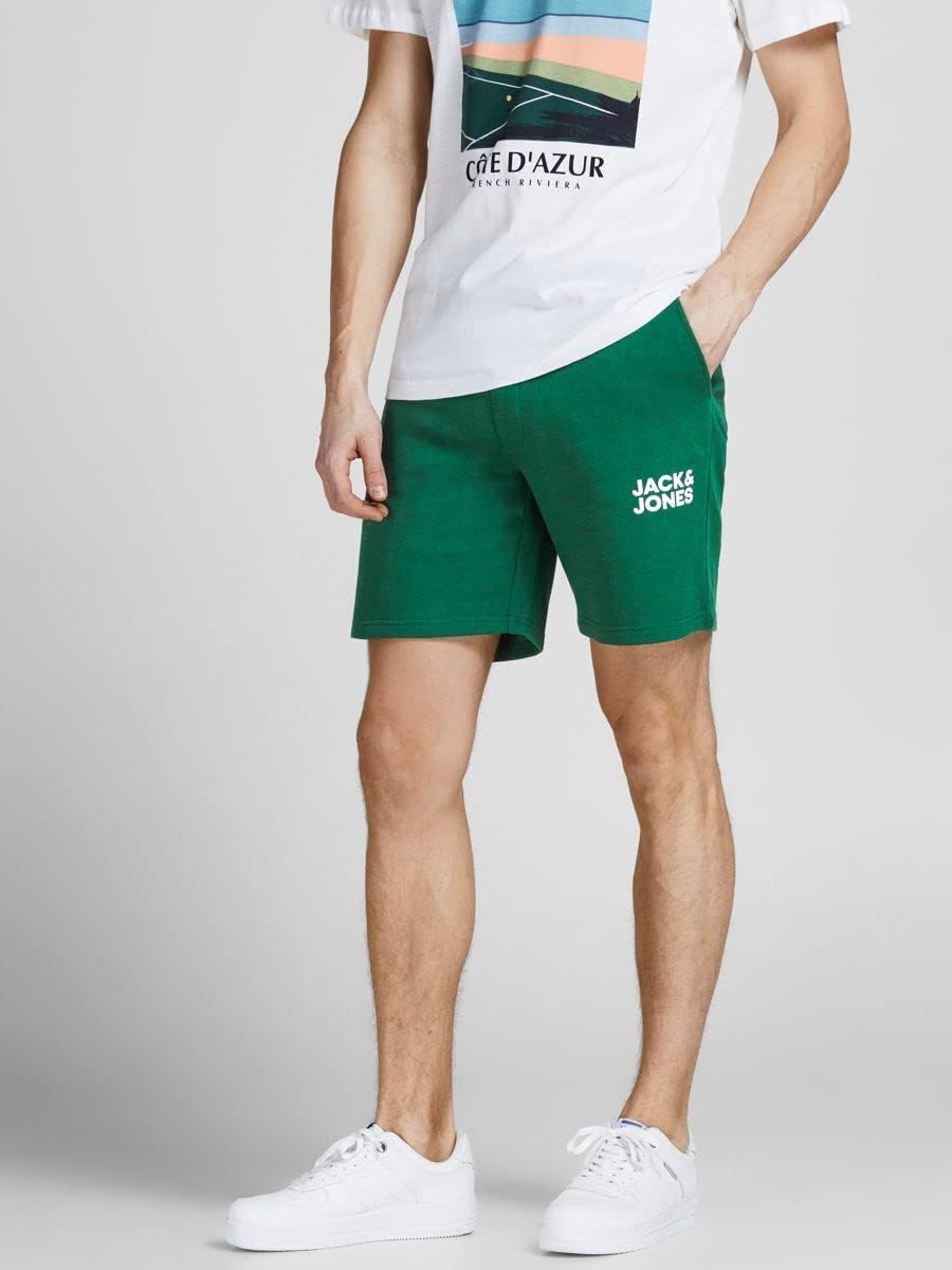 JACK & JONES Herren Sweatshorts blau schwarz Groessen XS-XXL