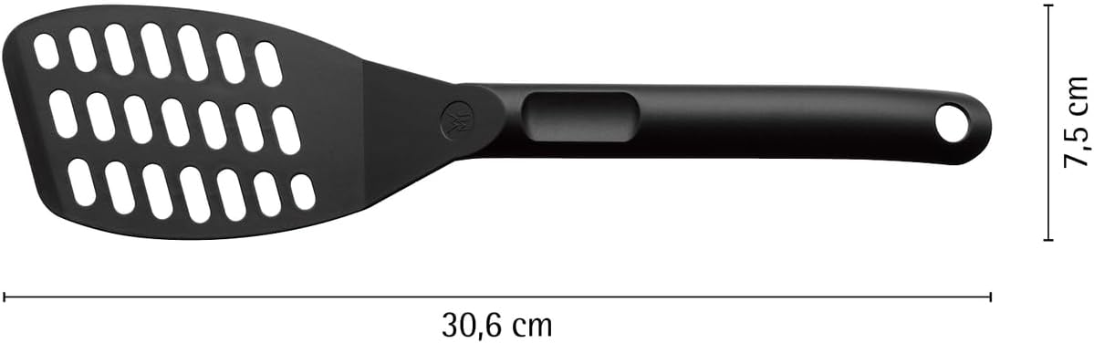 WMF Pfannenwender Kunststoff 31 cm mit Ablageknick, 3,3cm Griffbreite