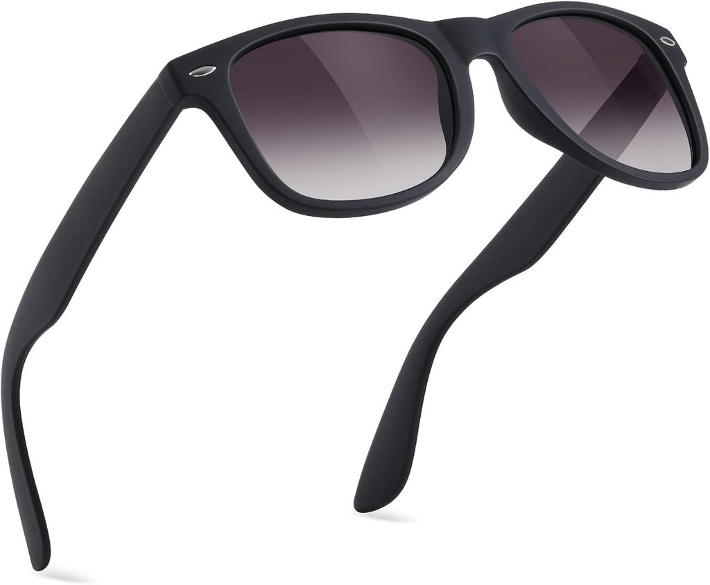 Polarisierte Sonnenbrille Unisex Schwarz UV400 Retro Vintage Sportbrille Fahren