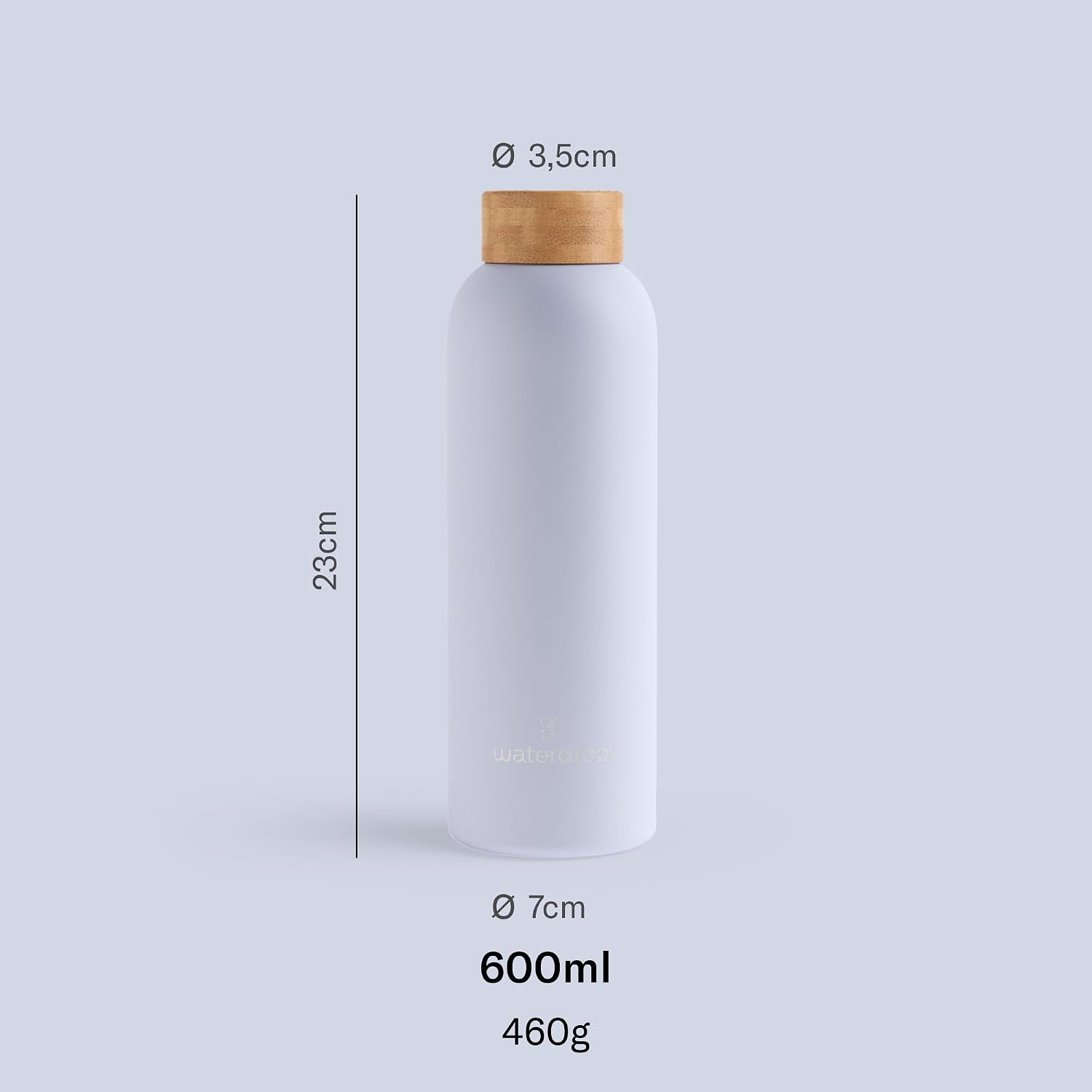Waterdrop Edelstahl Trinkflasche BPA-frei auslaufsicher Thermoskanne