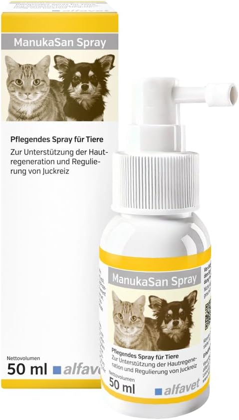 Alfavet ManukaSan für Hund, Katze und Kleintiere, natürliche pflegende Honigsalb