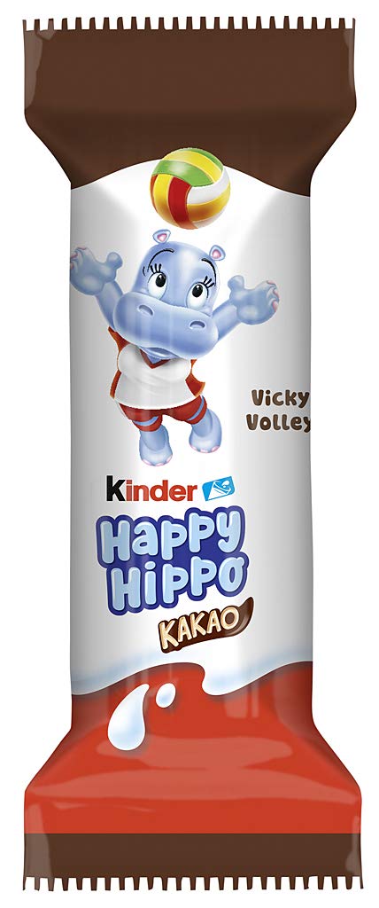 Kinder Happy Hippo Kakao 5er Pack knusprige Waffel mit Milch Kakaocreme