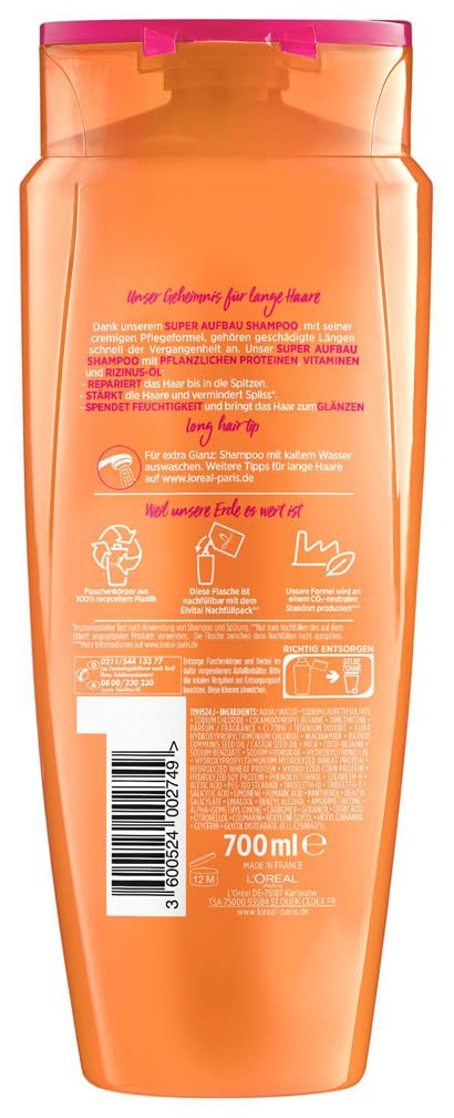 L’Oréal Paris Elvital Shampoo XXXL gegen Spliss fuer langes Haar