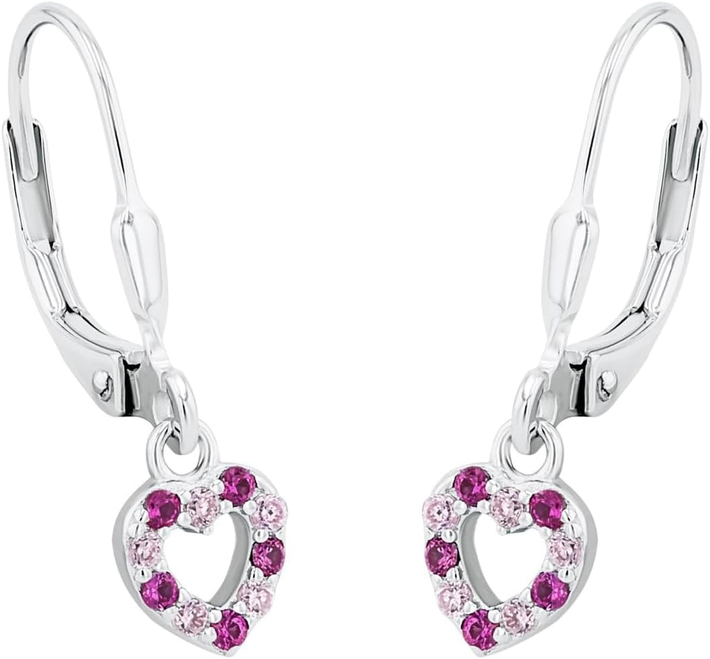 Prinzessin Lillifee Ohrhaenger 925 Sterling Silber Herz mit Zirkonia Kinder
