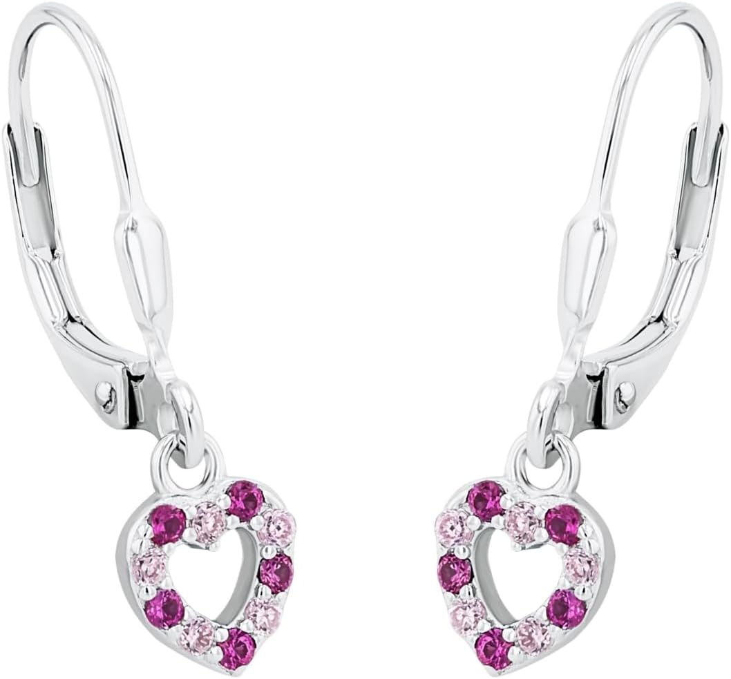 Prinzessin Lillifee Ohrhaenger 925 Sterling Silber Herz mit Zirkonia Kinder