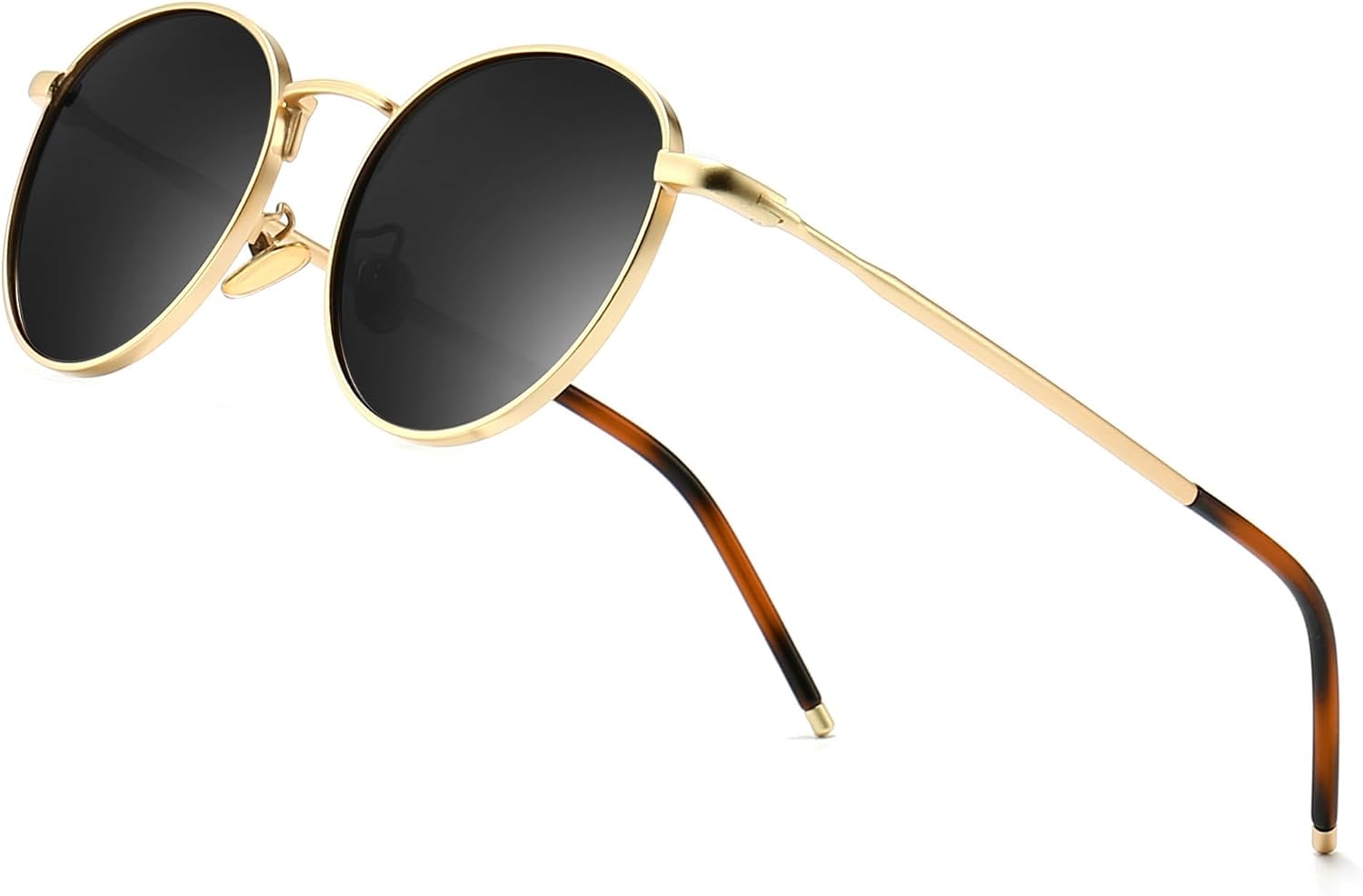 Sungait runde polarisierte Sonnenbrille Metallrahmen Retro unisex SGT059
