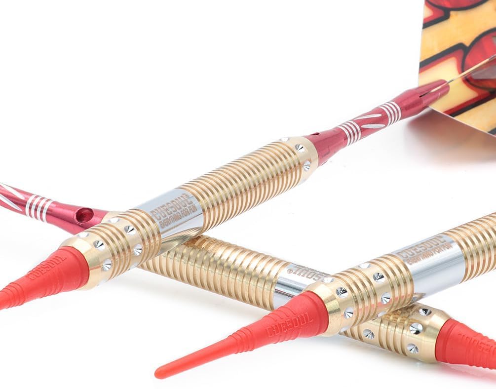 CUESOUL Softdarts Set mit Case fuer elektronisches Dartboard