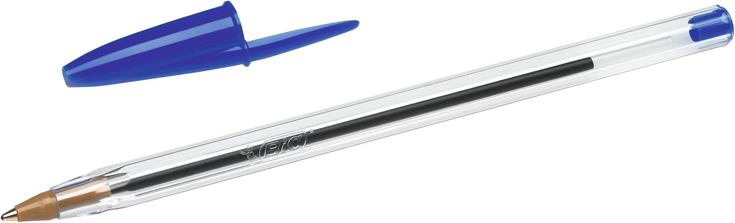 BIC Cristal Original Kugelschreiber Blau 0,4 mm 50 Stueck