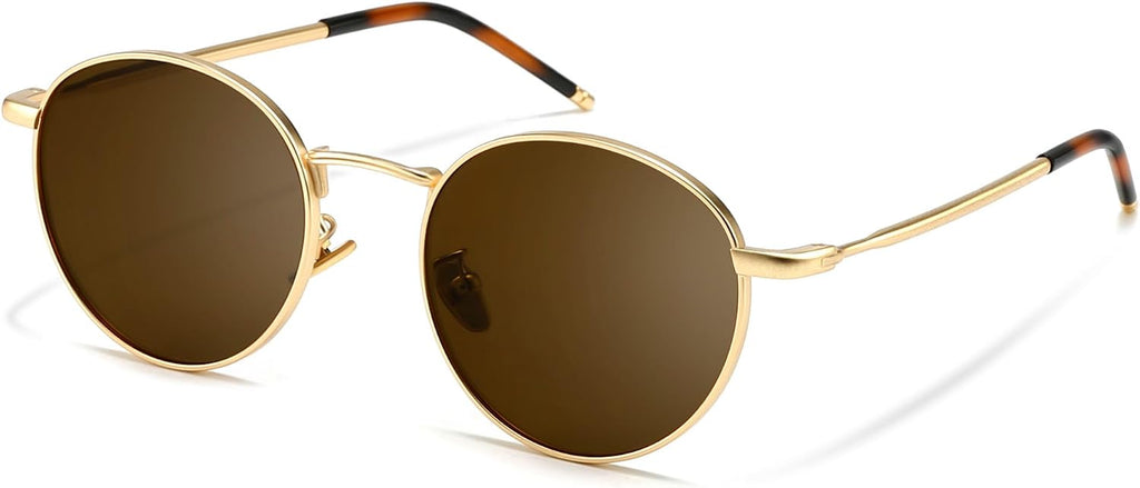 Sungait runde polarisierte Sonnenbrille Metallrahmen Retro unisex SGT059