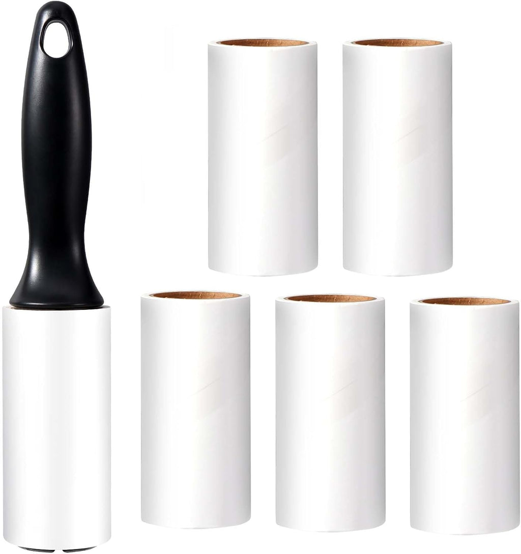 Oderra Fusselrolle selbstklebend 6 Rollen x 60 Blatt Tierhaare Kleidung Sofa