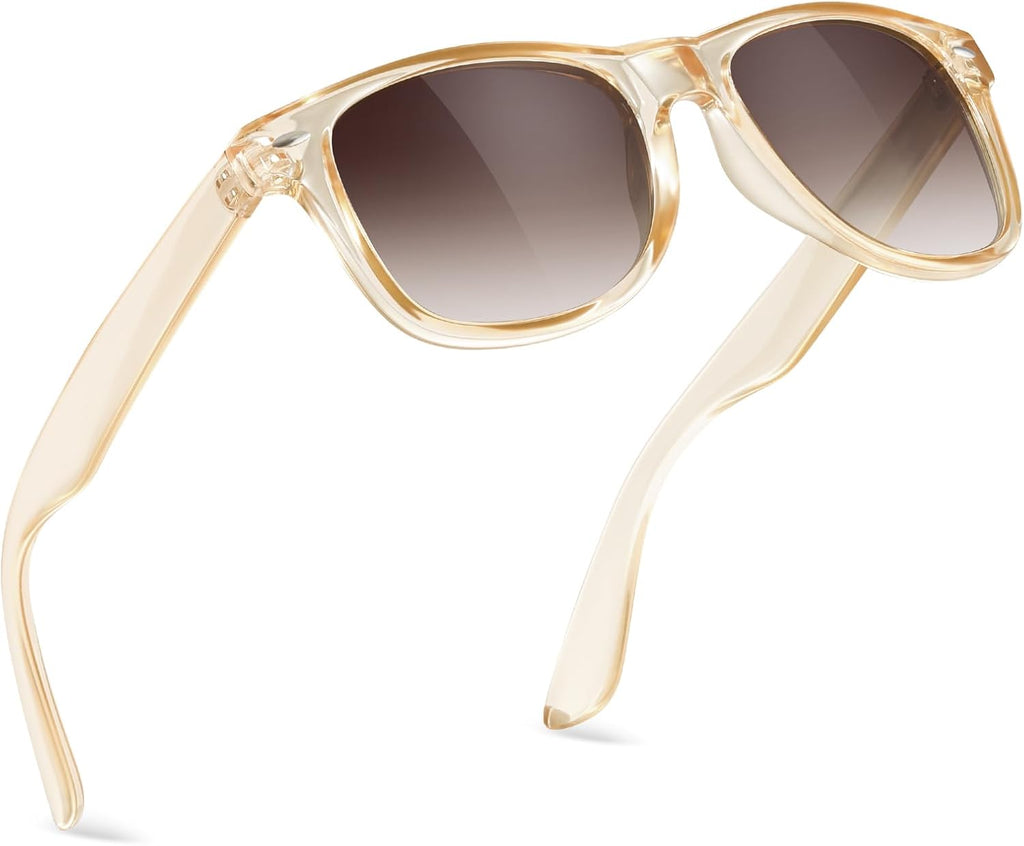 Polarisiert Sonnenbrille Unisex rechteckig UV400 Schutz Vintage Retro Eckig