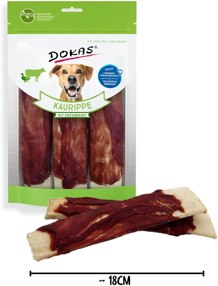 DOKAS Kausnack für große Hunde getreidefrei 10 x 210 g