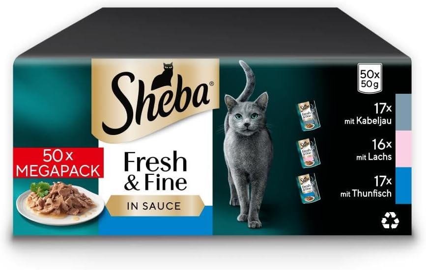 Sheba CatCare Fresh & Fine Fisch Nassfutter 50g Multipack Adult