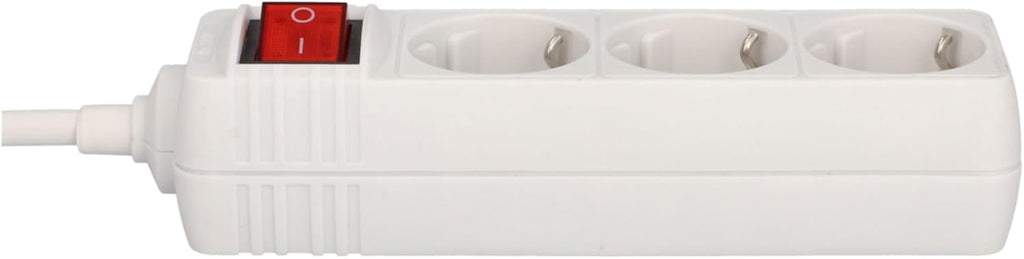 UNITEC Tischsteckdose 3‑fach mit Schalter 1,4 m Kabel Weiss