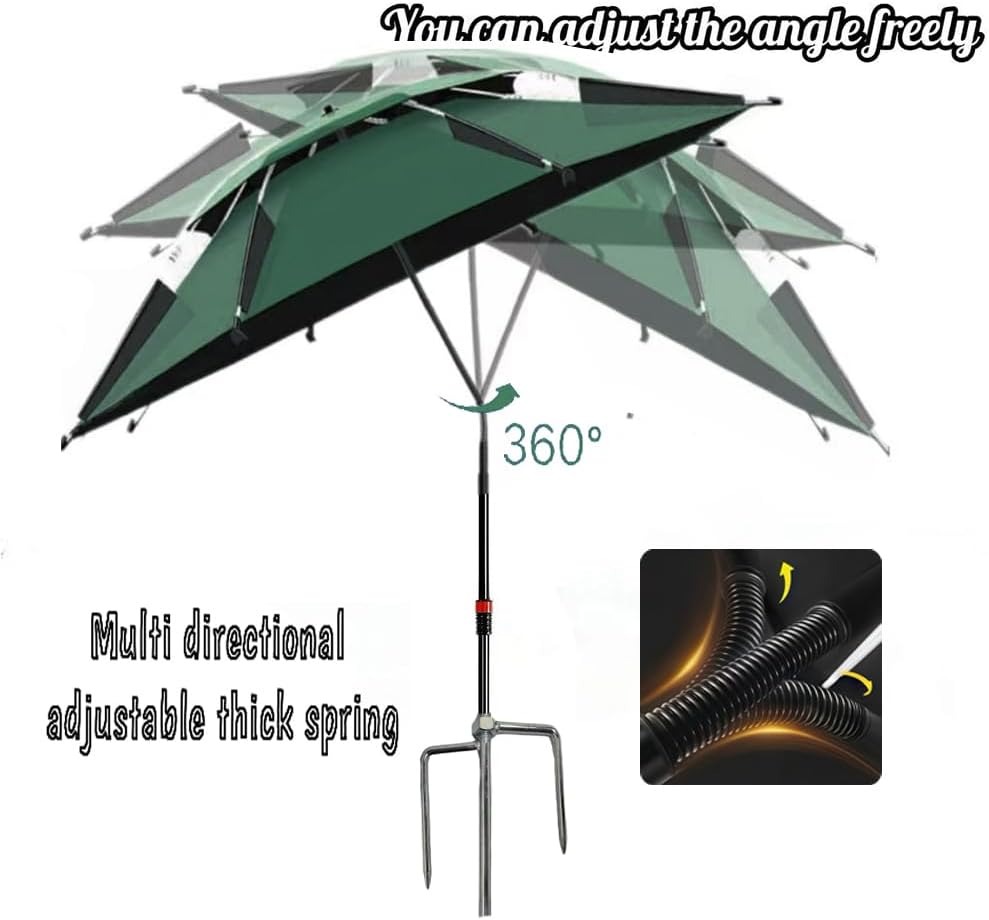Strandschirm 160 cm Ø mit 360° Schwenk, winddicht, UV50, Tragetasche