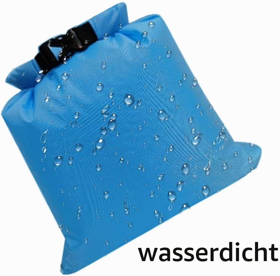 kuou 6er Set wasserdichte Packsaecke 1,5/2,5/3/3,5/5/8 L Multifarbe
