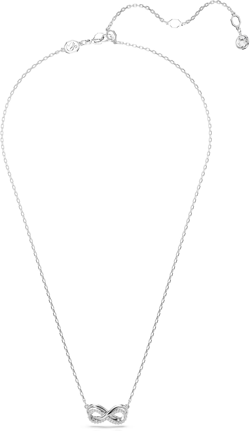 Swarovski Hyperbola Halskette Damen Schmuck Kristall Anhaenger Silber