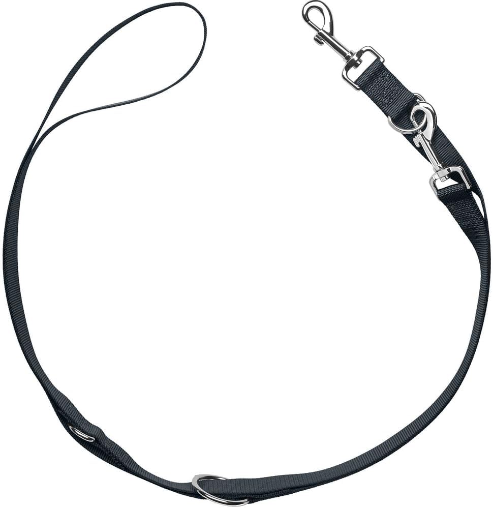 Hunter Hundeleine London Variabel 3-fach verstellbar Nylon Polyester Braun 10/20