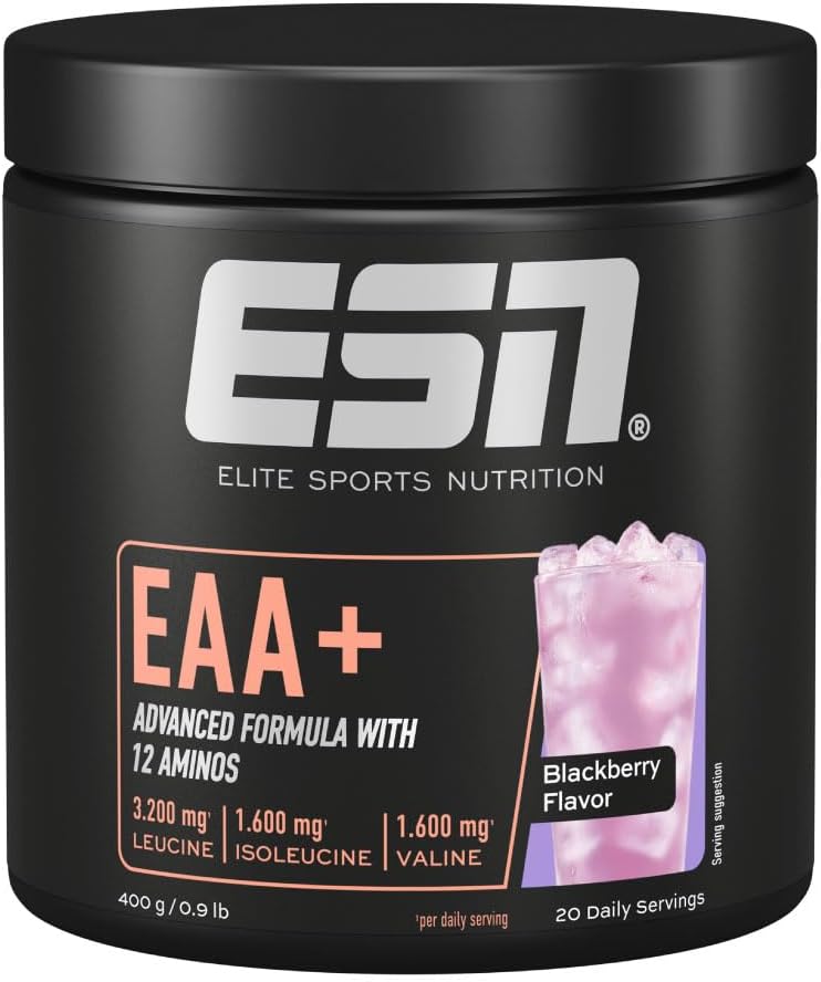 ESN EAA+ Blackberry, verschiedene Sorten, 9 EAAs Vitamin B6, vegan