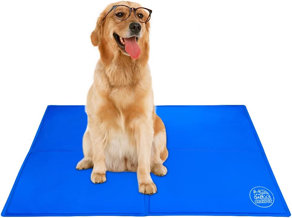 Selbstkuehlende Kuehlmatte fuer Hunde Katzen Groesse M 1cm rutschfest