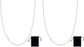 Halskette Damen Silber 925 1 mm 45 cm Silberkette Schmuck