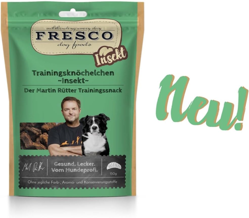 Fresco Dog Martin Ruetter Trainingsknoechelchen Insekt Hundesnack getreidefrei