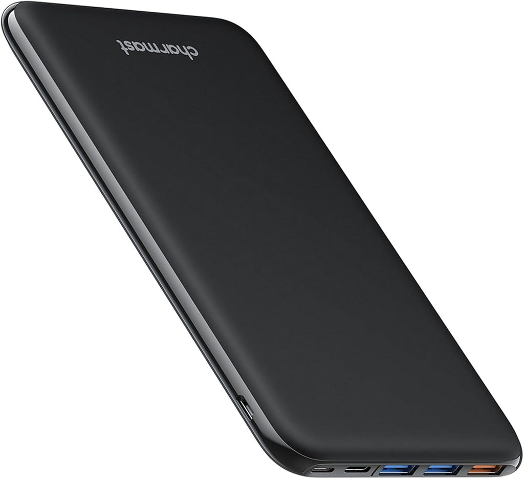 Charmast Powerbank 26800 mAh Slim mit 4 Ausgaengen, USB-C In/Out, kompatibel mit