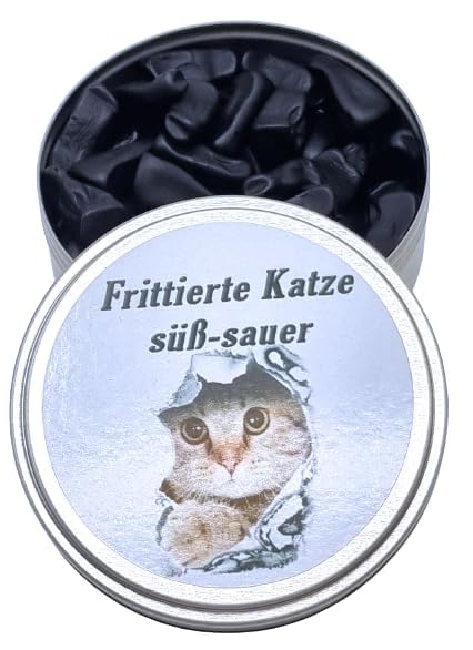 Scherzartikel frittierte Katze in Dose | Lustiges Party Geschenk Halloween