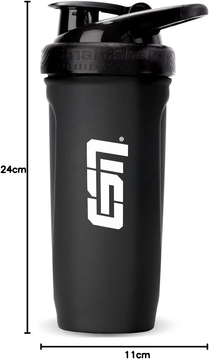 ESN Smartshake Reforce Edelstahl Trinkflasche 700 ml Schwarz