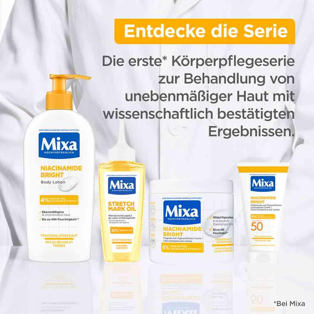 Mixa Anti-Pigmentflecken Creme LSF 50 fuer trockene Haut Niacinamid