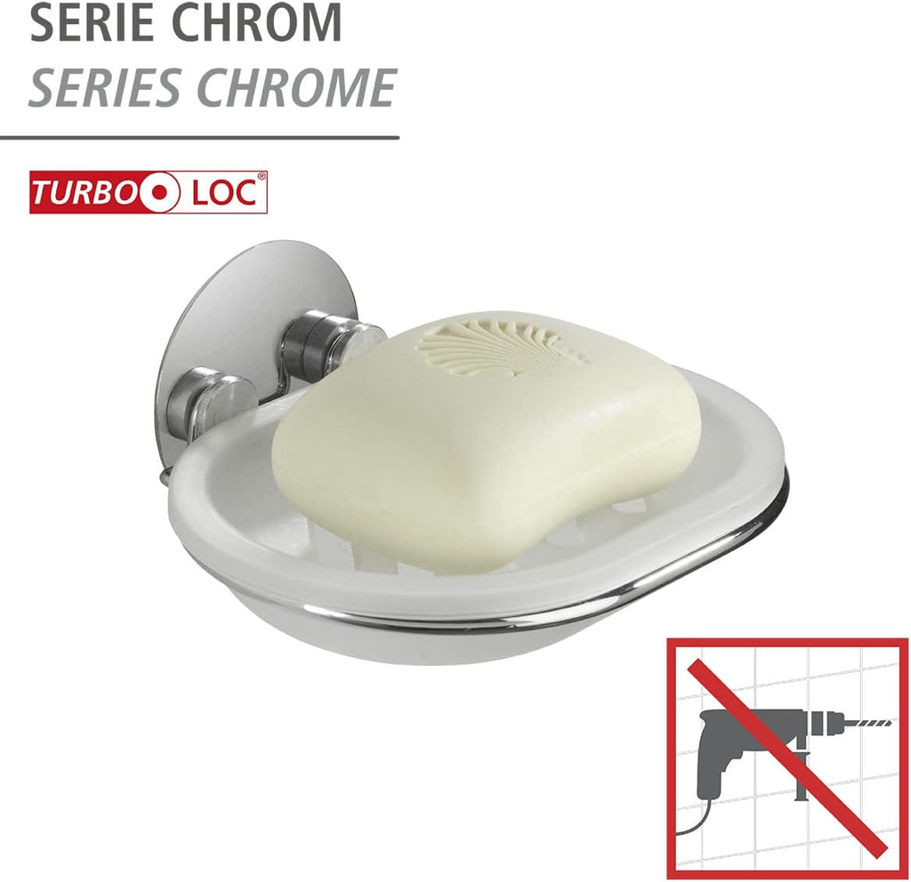 Wenko Eck-Duschablage ohne Bohren Turbo-Loc verstellbar 6cm-38cm