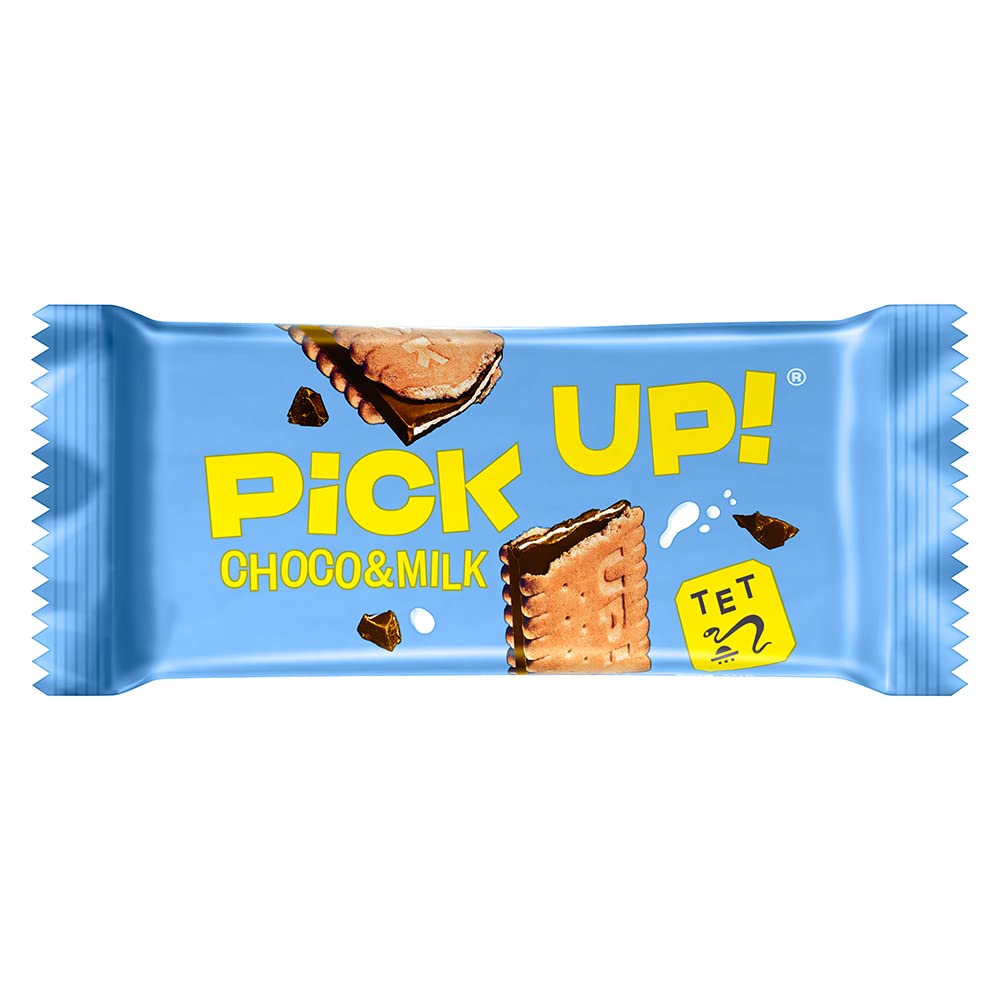 Pick Up! Choco & Milk 24 x Keksriegel Knackige Milchschokolade verschiedene