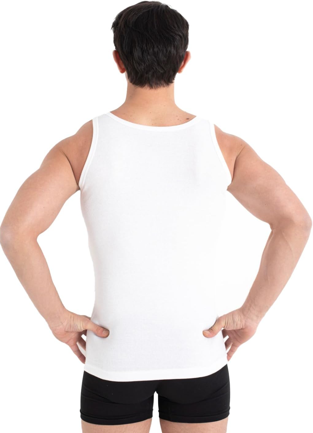Herren Feinripp Unterhemd 100% Baumwolle Tank Top Groesse S-5XL 3er/5er Pack