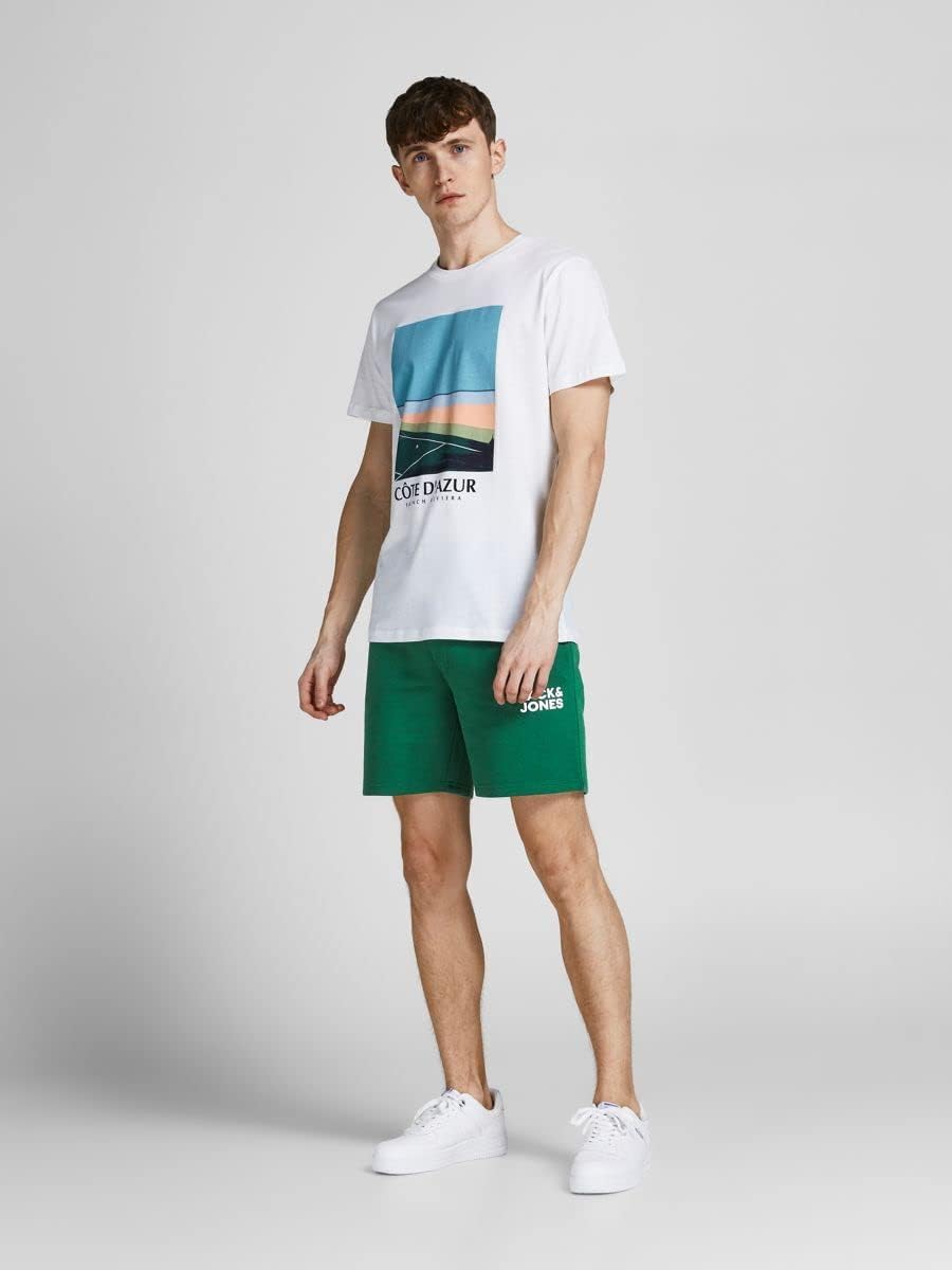 JACK & JONES Herren Sweatshorts blau schwarz Groessen XS-XXL