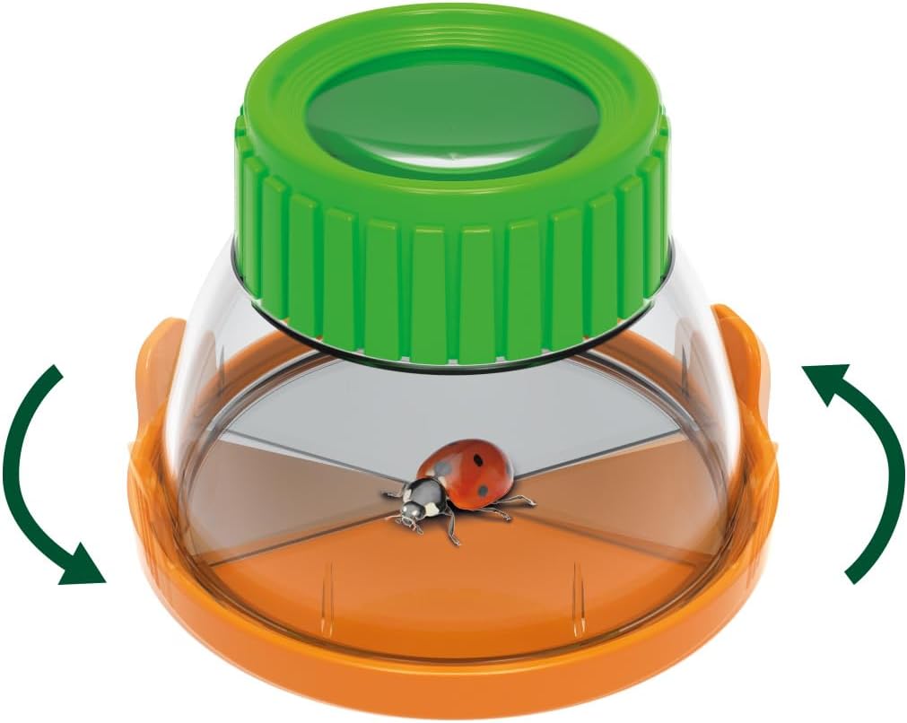 BUKI Insekten Terrarium Beobachtungsbox mit Lupe und Belüftung