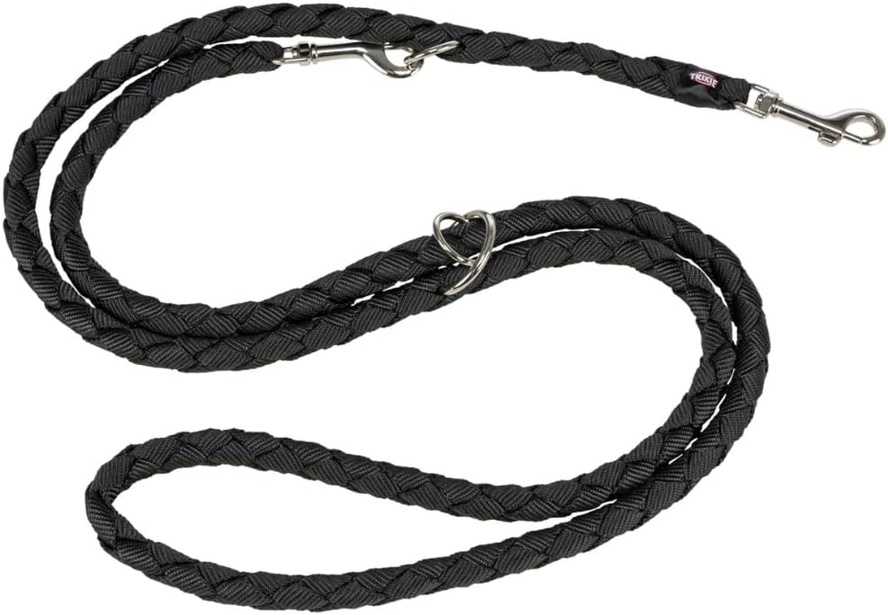 Trixie Cavo V-Leine 2,00 m Durchmesser 12 mm schwarz fuer kleine bis mittelgrosse Hunde