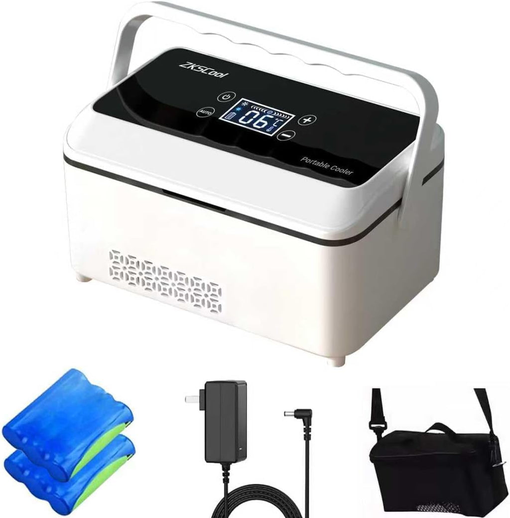 Insulin Kuehlbox elektrisch °C mit LCD Temperaturanzeige 13600mAh Akku