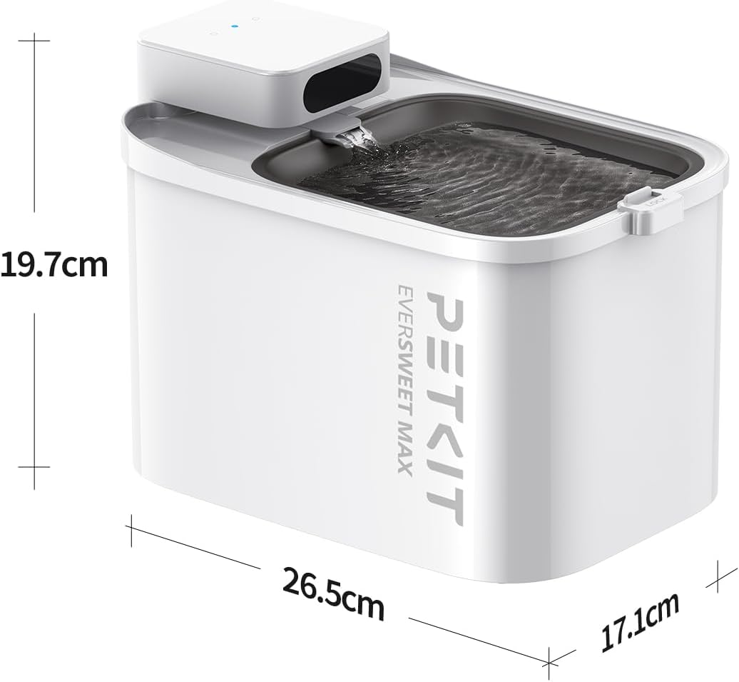 PETKIT Trinkbrunnen Edelstahl BPA-frei leise 26 dB Bewegungssensor spuelmaschi