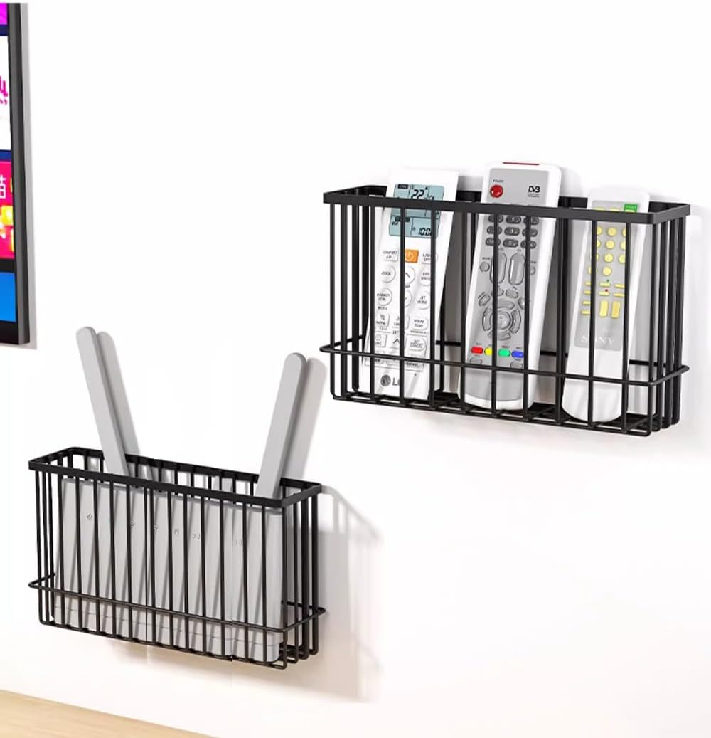 2er Set Selbstklebende Aufbewahrungsboxen fuer Kuehlschrank Schrank Bad Weiss