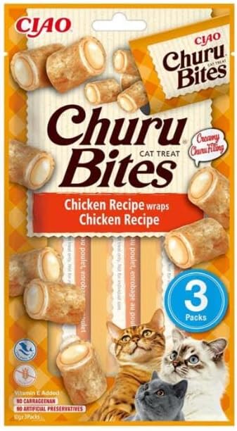 Inaba Churu Bites Katzenleckerlies - 40% Huhn, ohne Getreide, ohne Zucker, v