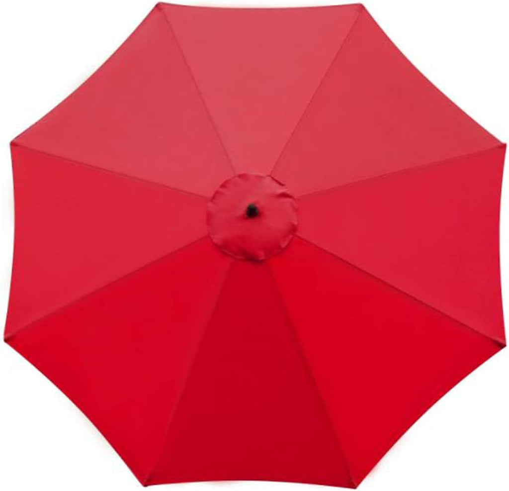 SMLJFO 3 m Sonnenschirm Bespannung 8 Streben UV-Schutz Beige Ersatzdach