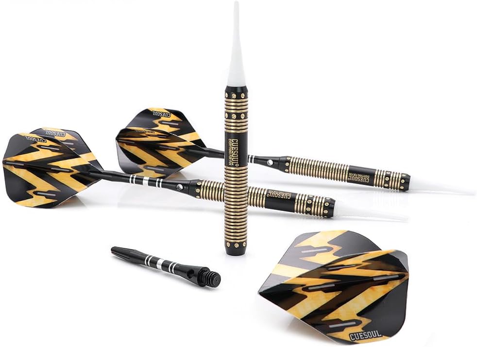 CUESOUL Softdarts Set mit Case fuer elektronisches Dartboard