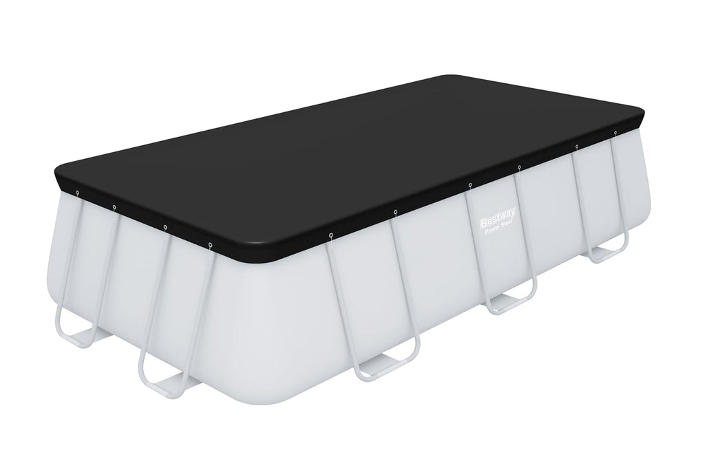 Bestway PVC Abdeckplane eckig 396 x 185 cm schwarz