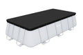 Bestway PVC Abdeckplane eckig 396 x 185 cm schwarz