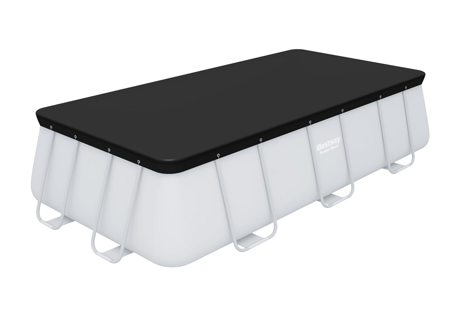 Bestway PVC Abdeckplane eckig 396 x 185 cm schwarz